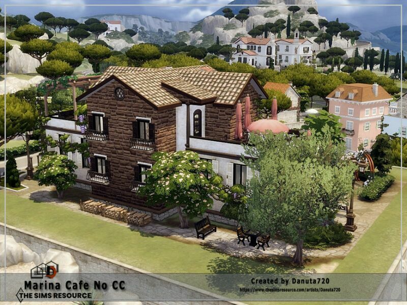 sims 4 cc marina cafe ii no cc by danuta720 5