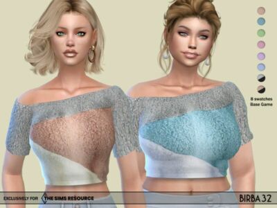 Marisol TOP By Birba32 Sims 4 CC