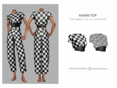 Marni TOP Sims 4 CC