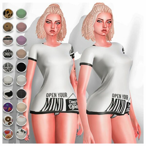 Matilda Comphy Shirt Sims 4 CC