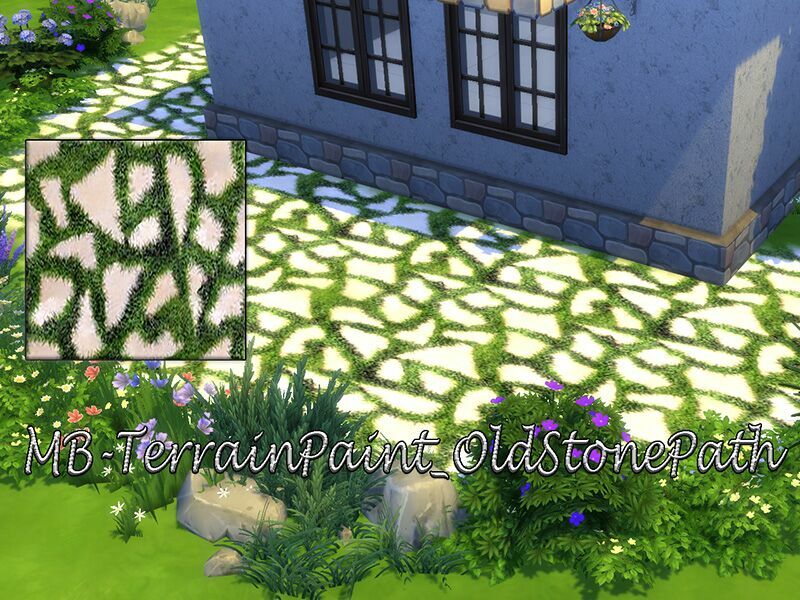 Mb-Terrainpaint_Oldstonepath By Matomibotaki Sims 4 CC