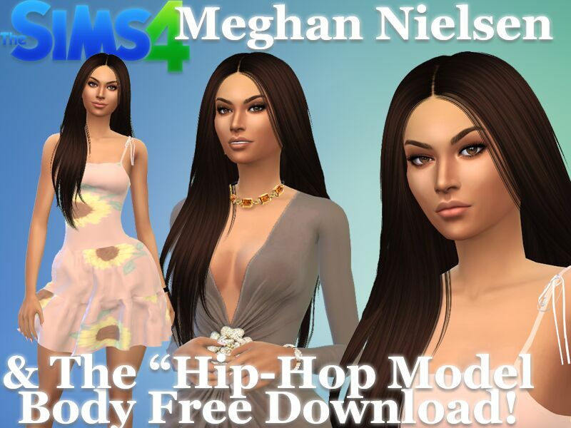 Meghan Nielsen & The Hip-Hop Model Body Preset Free Download By VTK Sims 4 CC