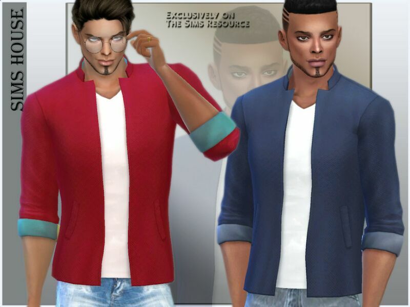 Men’S Blazer With T-Shirt Sims 4 CC