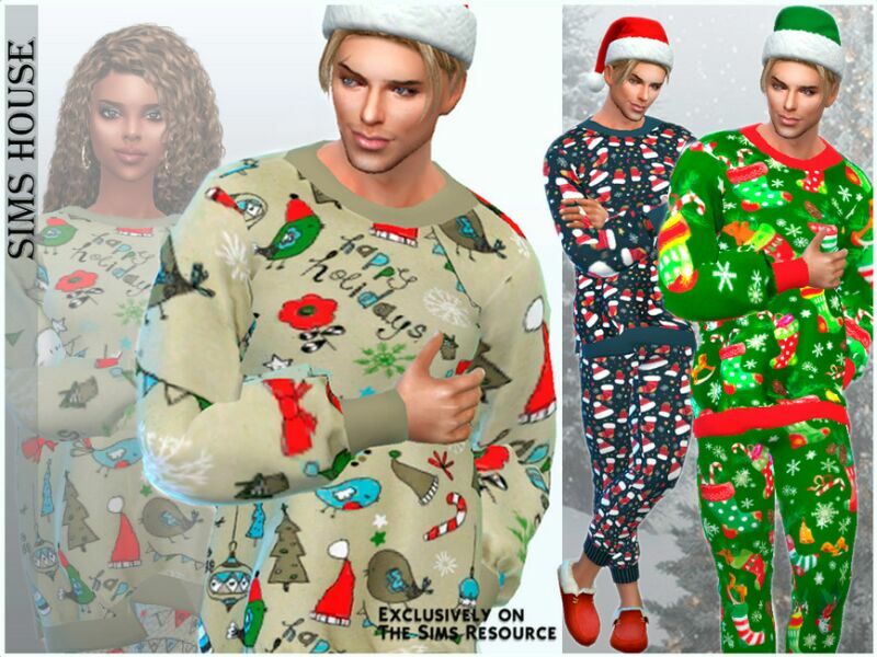 Men’S Pajamas NEW Year’S Sims 4 CC