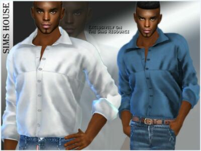 Men’S Silk Shirt Sims 4 CC