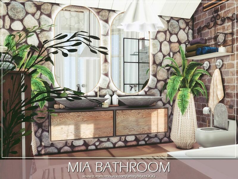 MIA Bathroom By Mychqqq Sims 4 CC