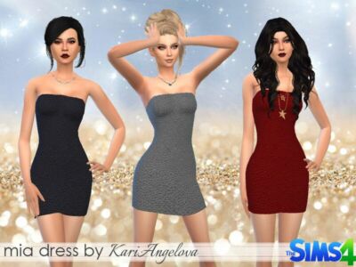 MIA Dress By Kariangelova Sims 4 CC