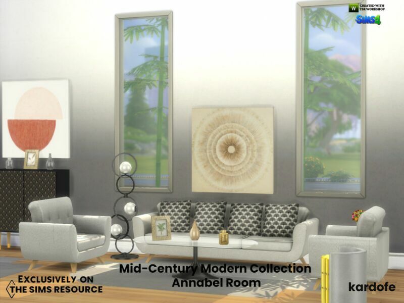 sims 4 cc mid century modern collection annabel room by kardofe 5