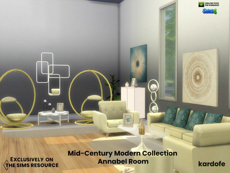 sims 4 cc mid century modern collection annabel room by kardofe 6