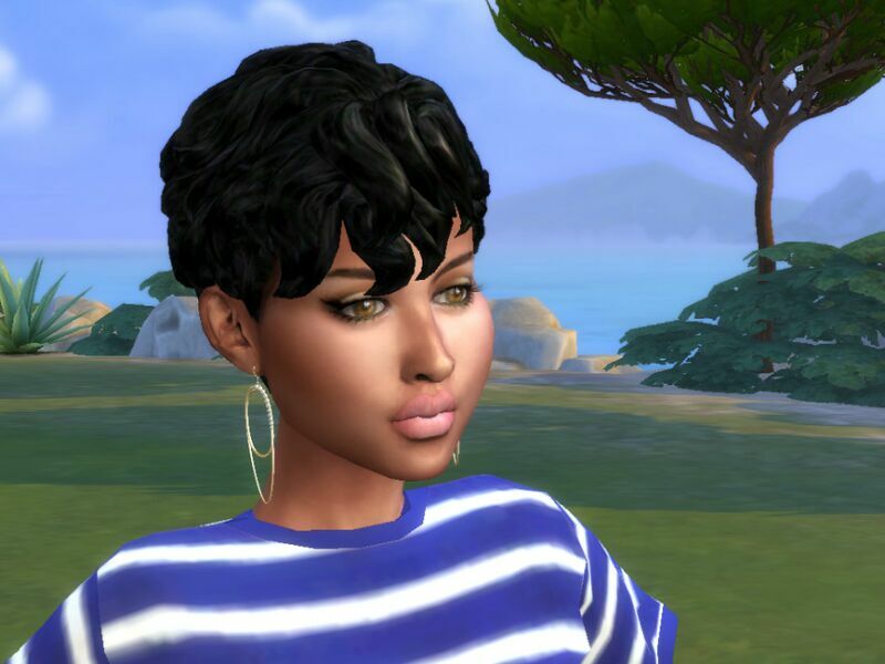 sims 4 cc mid curly bob now mid curly revamped by drteekaycee 3