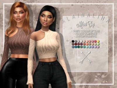 Milani TOP By Alainalina Sims 4 CC