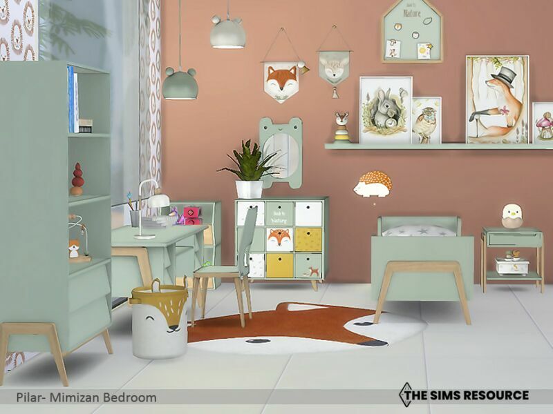 Mimizan Bedroom By Pilar Sims 4 CC