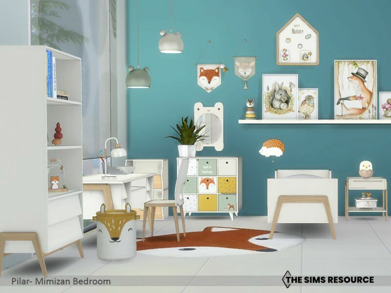 sims 4 cc mimizan bedroom by pilar 3