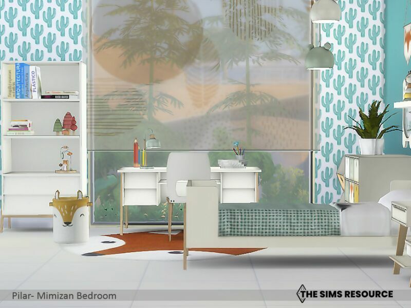 sims 4 cc mimizan bedroom by pilar 4