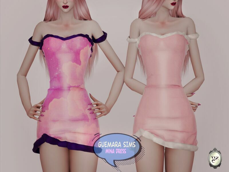 Mina Dress Sims 4 CC