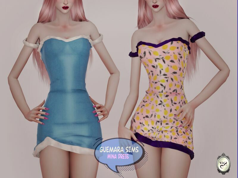 sims 4 cc mina dress 2