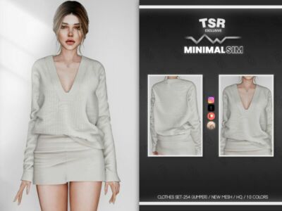 Minimalsim-Clothes SET-254 (Jumper) BD770 By Busra-Tr Sims 4 CC