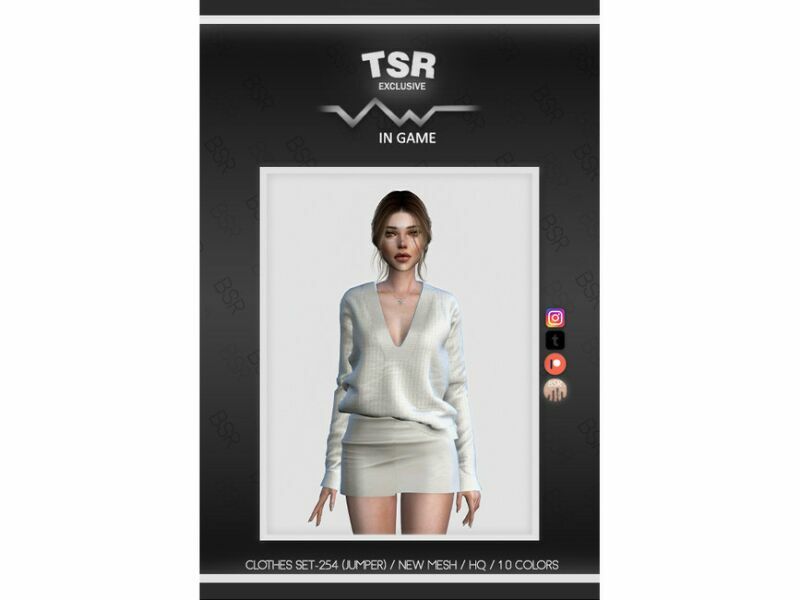 sims 4 cc minimalsim clothes set 254 jumper bd770 by busra tr 2