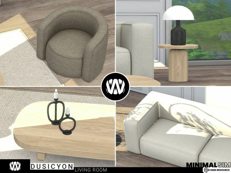 sims 4 cc minimalsim dusicyon living room by wondymoon 3