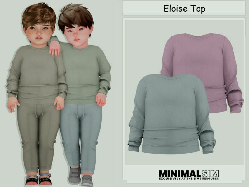 Minimalsim Eloise TOP By Couquett Sims 4 CC