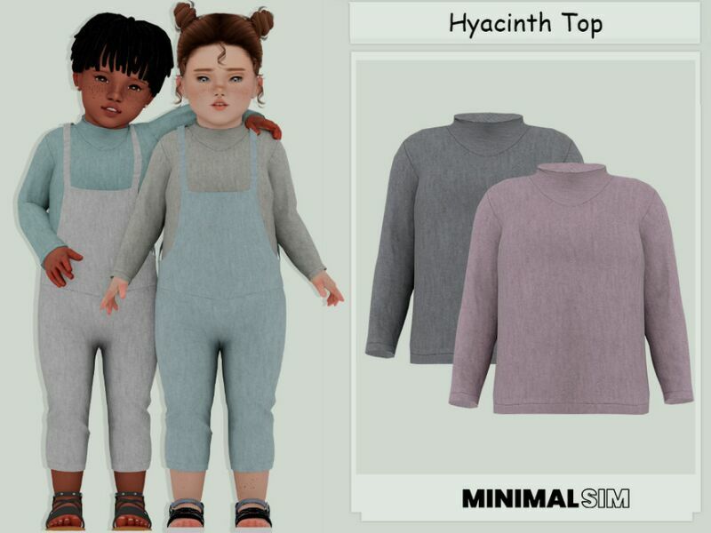 Minimalsim Hyacinth TOP By Couquett Sims 4 CC