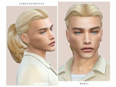 Minimalsim James Hairstyle By ‘-Merci- Sims 4 CC