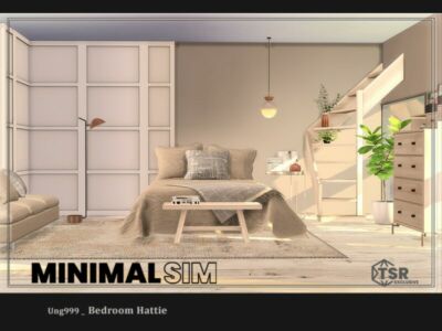 Minimalsim_Bedroom Hattie By UNG999 Sims 4 CC