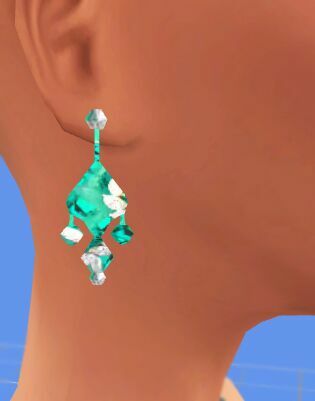 sims 4 cc miss universe 2022 smarald earrings by rubicitaaya 2