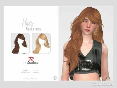 Miumiu Hair Retexture Mesh Needed By Remaron Sims 4 CC