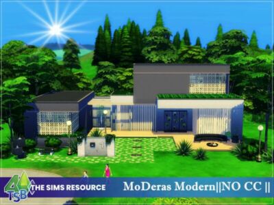 Moderas Modern || NO CC || By Bozena Sims 4 CC