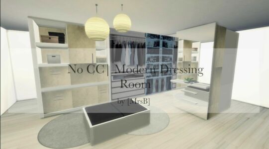 Modern Dressing Room |CC Free By Mrsbarbiex3 Sims 4 CC