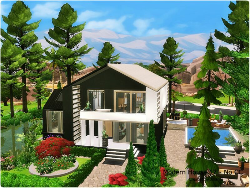 sims 4 cc modern house 17 no cc by jolanta 2