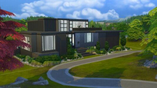 Modern Tranquility Home Sims 4 CC