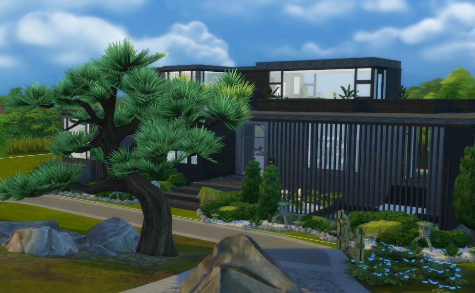 sims 4 cc modern tranquility home 2