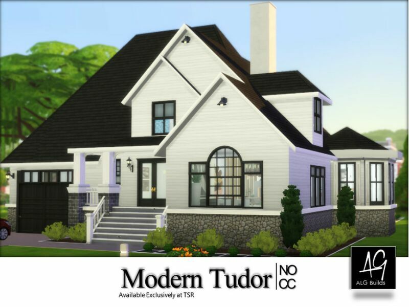 Modern Tudor By Algbuilds Sims 4 CC