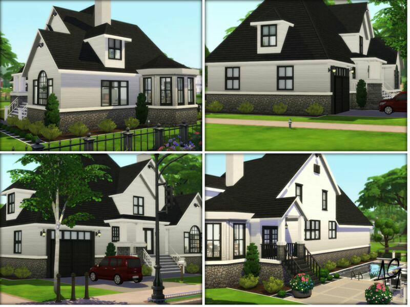 sims 4 cc modern tudor by algbuilds 2