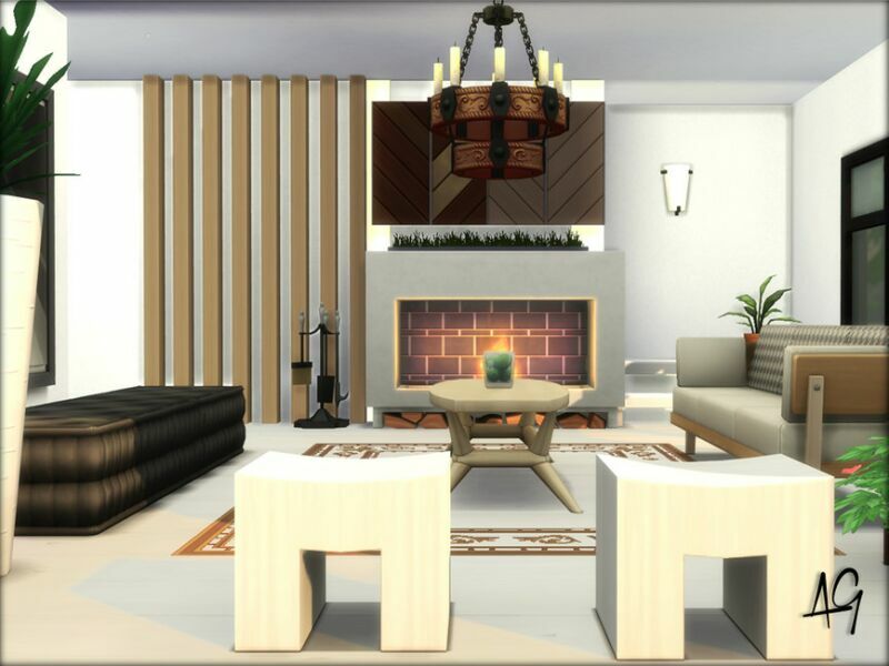 sims 4 cc modern tudor by algbuilds 5