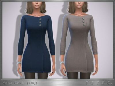 Mona Coat. By Pipco Sims 4 CC