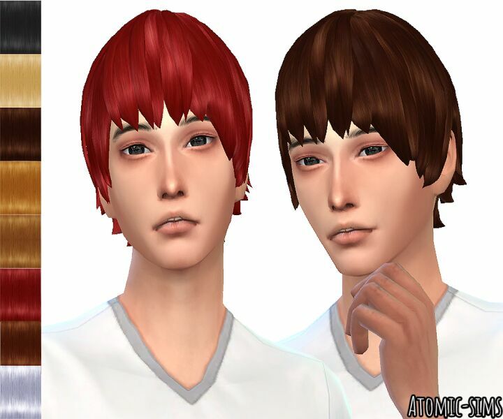 MY Stuff Origin Kiku Honda Hair Peggyed V5 (Mesh Needed) By Atomic-Sims Sims 4 CC