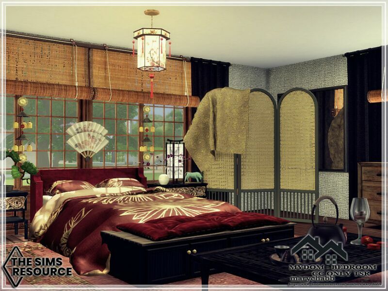 Mydom – Bedroom – CC Only TSR By Marychabb Sims 4 CC