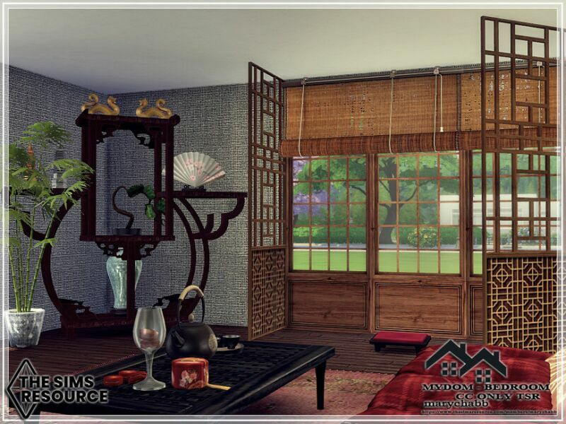 sims 4 cc mydom bedroom cc only tsr by marychabb 4