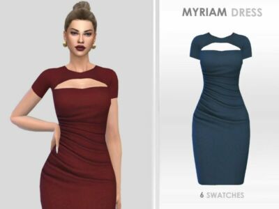 Myriam Dress By Puresim Sims 4 CC