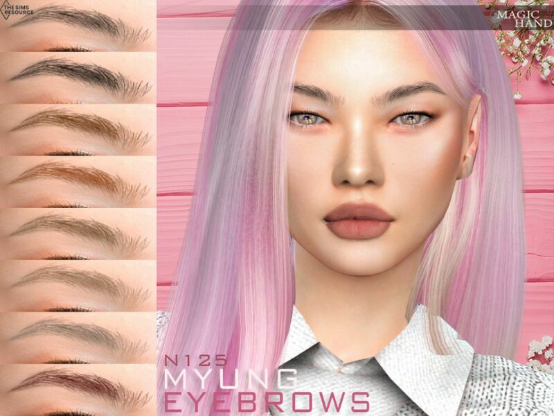 Myung Eyebrows N125 By Magichand Sims 4 CC