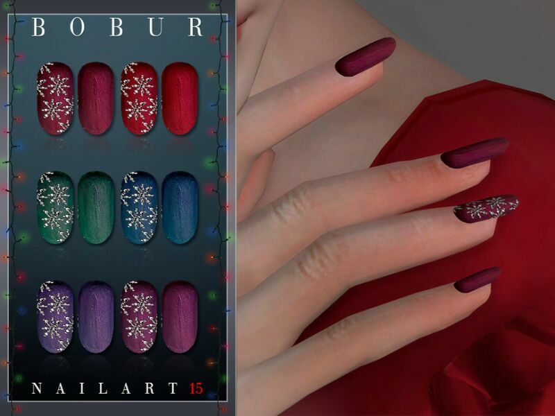 Nails 15 By Bobur3 Sims 4 CC