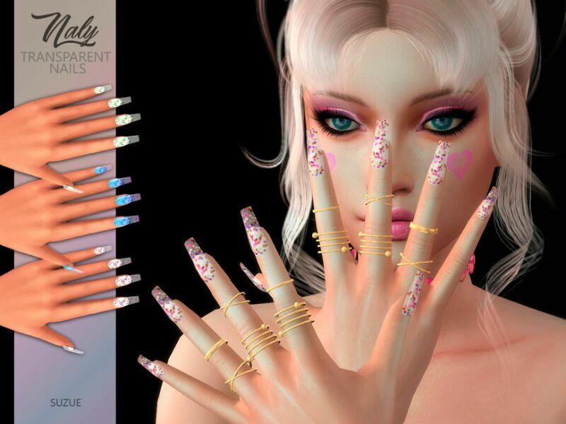 Naly Nails By Suzue Sims 4 CC