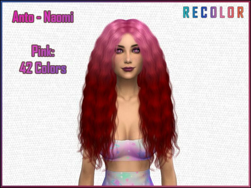 Naomi Pink Recolors By Theeawkwardone Sims 4 CC