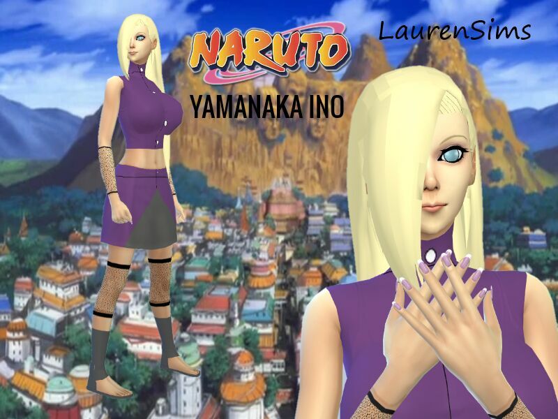 Naruto: Yamanaka INO Cosplay By Laurensims Sims 4 CC