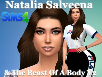 Natalia Salveena & The “Beast Of A Body V2” Custom Body Preset By VTK Sims 4 CC