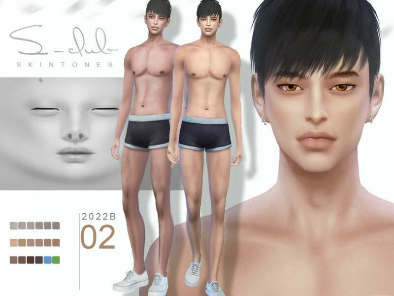 Nature Soft MAN Overlay Skintones By S – Club By S-Club Sims 4 CC