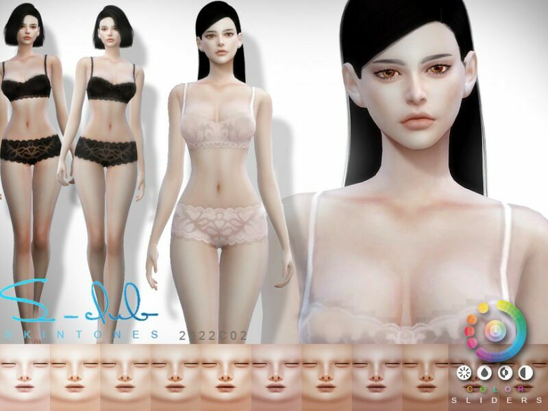 Nature Soft Women Colorful Skintones By S – Club By S-Club Sims 4 CC